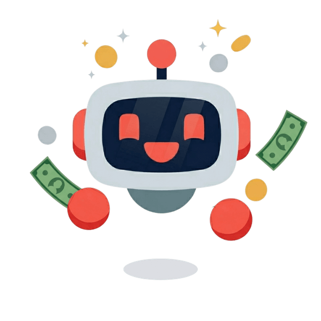 Rover celebrating next to a bank notification showing a deposit